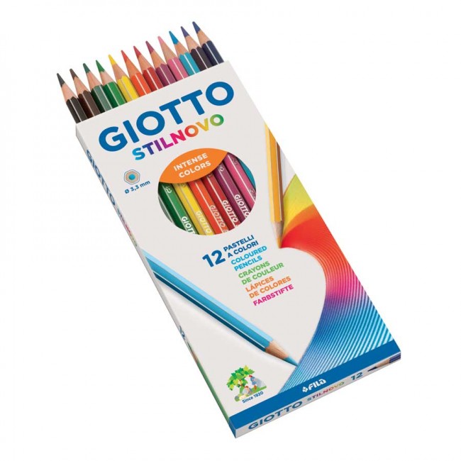 Giotto Stilnovo Watercolors - 12 Pastelli Acquerellabili - Fila